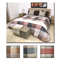 Trapunta piazza e mezza invernale piumone caldo soffice scacchi MILY moderno country cameretta
