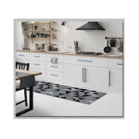 Tappeto cucina ingresso fondo antiscivolo PETRA grigio