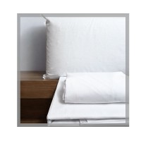 Completo lenzuola puro cotone hotel bianco APR matrimoniale singolo 