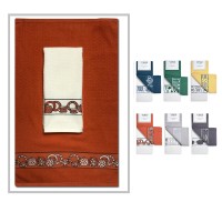 Set strofinacci 2 pezzi VINGI MOKA puro cotone jacquard moderno colorato