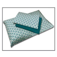 Completo letto in puro cotone PIAZZA  E MEZZA OPTICAL  moderno
