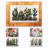 Tovaglietta colazione plastica CACTUS x 4 pezzi ristorante bar 