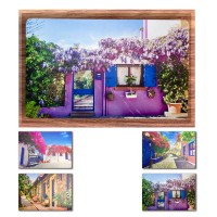Tovaglietta colazione plastica Liberty quadro x 4 pezzi ristorante bar 