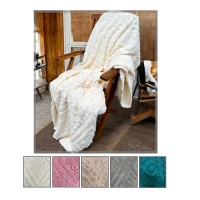 Plaid in pile effetto lana pelo alto Viviana Nazareno Gabrielli matrimoniale