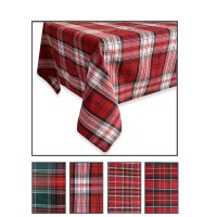 Tovaglia natalize 24 posti grande natalizia tartan 135 x 420cm 2025