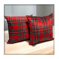 Coppia cuscini tartan scozzesi con imbottitura natalizi 2025