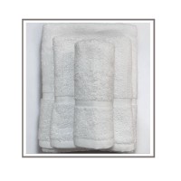 Asciugamani hotel tre pezzi classico eco line bianco FINE SERIE