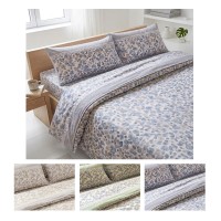 Completo letto flanella matrimoniale BNC26 PETALI caldo