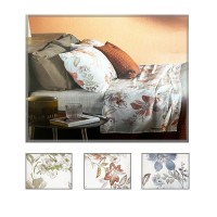 Completo letto lenzuola matrimoniale in puro cotone fantasia AMAR DMST
