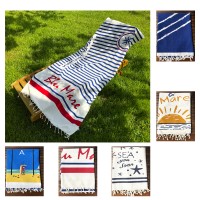 Telo mare fouta frange leggero cotone morbido art. BEACH