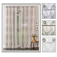 Coppia tende arredo semicoprente elegante ELSA moderna