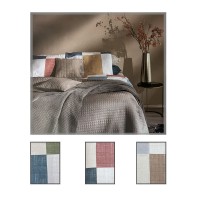 Completo letto lenzuola matrimoniale in puro cotone fantasia ESMOND DMST