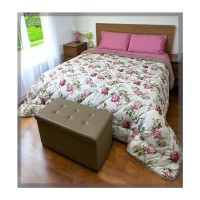 Trapunta autunnale matrimoniale fiori mezza stagione mid season JESS