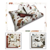 Completo letto lenzuola matrimoniale puro cotone LIA fiori moderno HP23 2piazze