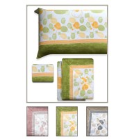 Lenzuola letto matrimoniale flanella BIANCALUNA tramonti ODO