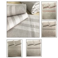 Completo letto matrimoniale lenzuola Boutis moderno 100% cotone 