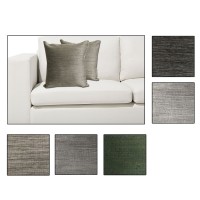 Coppia cuscini arredo divano moderno tinta unita operato Simply