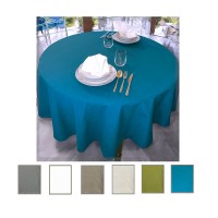 Tovaglia rotonda tinta unita cotone Mjlinda 180 cm
