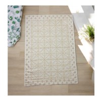 Tappeto sardo avorio lavorazione giglio grande cm.140x200 artigianato