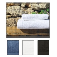 Set 1+1 asciugamani in spugna VENERE hotel B&B tinta unita 550g/mq