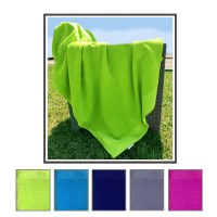 Telo piscina mare spugna velour morbido TINTA UNITA DUNA uomo donna
