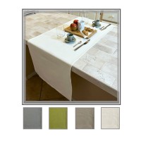 Runner tinta unita ristorante cotone tavola cotone colazione Linea oro