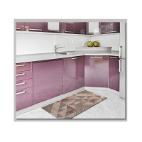 Tappeto cucina ingresso fondo antiscivolo PETRA beige