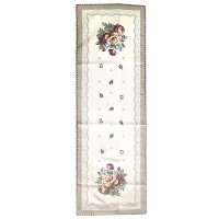 Runner centro gobelin Florida vingi fiori rustico moderno