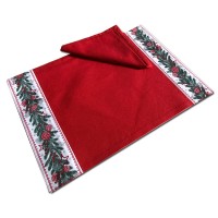 Set americano tovaglietta + tovagliolo natale natalizio Fiesta