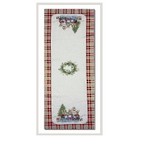 Runner corsia natalizia lux 45 x 140 HOLLY VINGI RICAMI