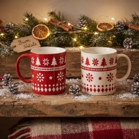 Tazza in ceramica natalizia 300ml Nordic
