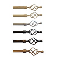 BASTONE ESTENSIBILE BASTONI PER TENDA IN FERRO Torciglione MB 160cm-300cm