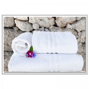 Tris asciugamani spugna hotel set tre pezzi bianco forniture alberghiere B&B ACPNEW