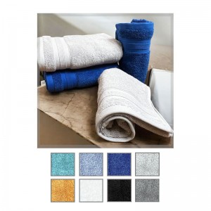 Asciugamani spugna set 1+1 Russetti viso ospite 650 gm