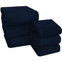 Set asciugamani Blu Navy viso salvietta asciugamano b&b parrucchiera palestra Marte