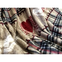 Plaid in pile matrimoniale singolo coperta Anastasia 2024
