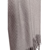 Plaid in pile con frange coperta arredo elegante caldo Sacly