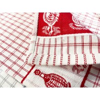 Tris strofinacci in puro Cotone stile Rustico COCCODE'