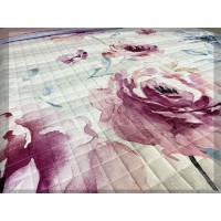 Trapuntino quilt matrimoniale fiori colorati stampa HD MARISOL