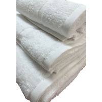Asciugamani hotel tre pezzi classico eco line bianco FINE SERIE