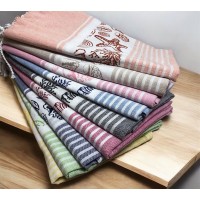 Telo mare cotone fouta lettino frangia leggero pareo MB 2025