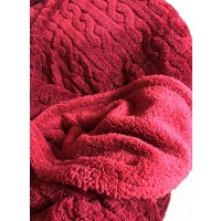 Plaid in pile con pelliccia matrimonaile trecce JESSICA MB24 regalo 