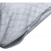 Coppia sottofedere in spugna elasticizzata Jaquard con zip