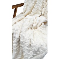 Plaid in pile effetto lana pelo alto Viviana Nazareno Gabrielli matrimoniale