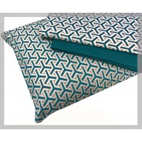Completo letto in puro cotone PIAZZA  E MEZZA OPTICAL  moderno