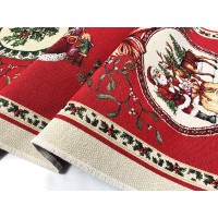 Runner Natalizio centrotavola gobelin laminato striscia idea regalo