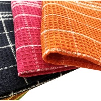 Strofinacci nido d'ape canovaccio  cucina in cotone 6pz assorbente quadretti colorato