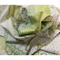 Completo lenzuola lettino culla puro cotone nursery biancaluna PUPPET