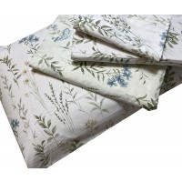 Completo letto lenzuola matrimoniale in puro cotone fantasia CAMILLE DMST