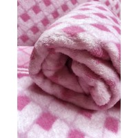 Completo lenzuola coral pile matrimoniale soffice corallina MB25